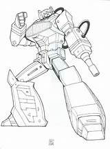 Transformers Shockwave Coloring Clipart Pages Colouring Clipground Character sketch template