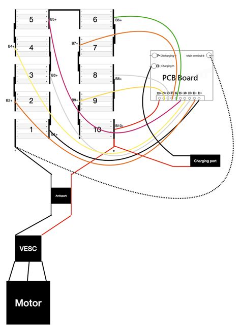 bypass bms wiring diagram diy builds esknews diy electric skateboard forums