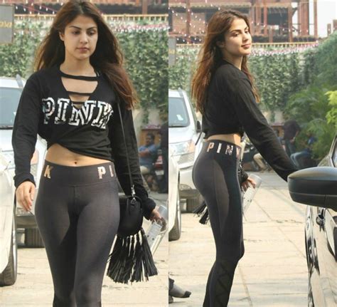 Rhea Chakraborty Spotted Outside Her Gym In Bandra