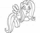 Coloring Fluttershy Pages Pony Little Baby Popular Colouring Coloringhome sketch template