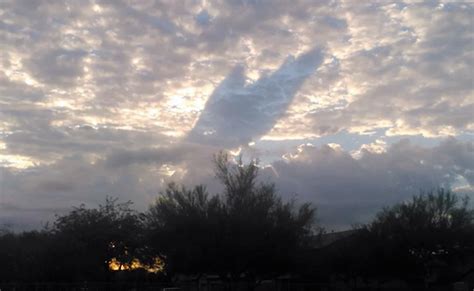 someone has seen the ‘hand of god above the clouds and people are