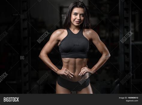 Sexy Brunette Fitness Image And Photo Free Trial Bigstock
