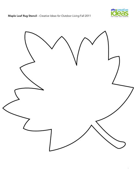 leaf template clipartsco