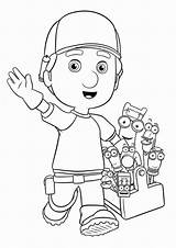 Coloring Manny Pages Handy Plumber Kids Tools Print Color Colouring Printable Cartoons Getcolorings Getdrawings Obra La Fun Miscellaneou sketch template