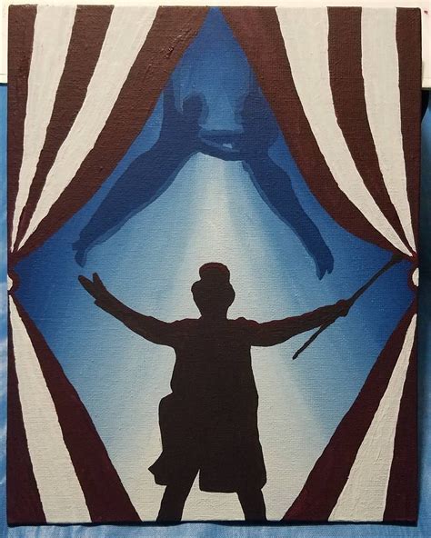 greatest showman circus theme circus party stone painting canvas