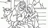 Jesus Coloring Birth Pages Printable Christmas Manger Color Getcolorings Getdrawings sketch template