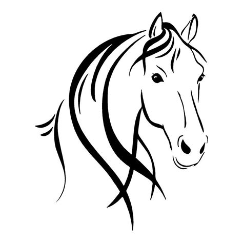 clipart  horse outline horse head outline horses stickers car