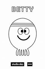 Betty Duggee Hey Octupus Lines Stay sketch template