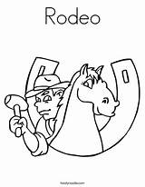 Rodeo Coloring Pages Getcolorings sketch template