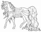 Horse Coloring Pages Horses Carousel Printable Dressage Adults Rearing Realistic Detailed Adult Print Decorated Theme Sea Sheets Color Colouring Kid sketch template