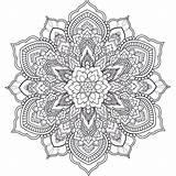 Coloring Mandala Intricate Kreslení Pages Adult Printable sketch template