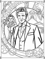 Doctor Coloring Who Pages Tv Eleventh Printables Printable Tardis Shows Show Smith Adult Adults Matt Mad Kids Dr Wobbly Fun sketch template