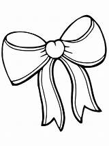 Coloring Pages Bows Printable Color sketch template