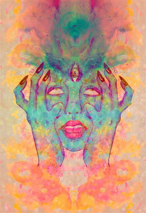 psychedelic art drawing mixed media tumblr