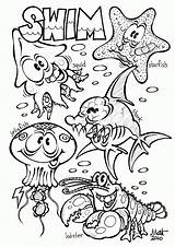 Coloring Ocean Pages Preschool Printable Kids Popular sketch template