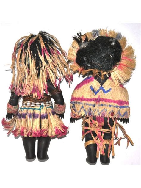 Dolls In Traditional Costumes Papua New Guinea 9181