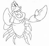 Mermaid Little Line Sebastian Disney Knight Deviantart sketch template