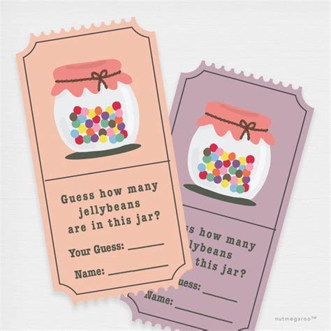 guess   jelly beans  printable printable templates