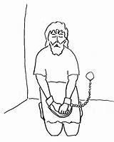 Prison Coloring Pages Paul Joseph Peter Jail Color Coloringhome Story Getcolorings Printable Popular sketch template