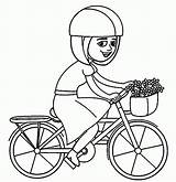 Bike Coloring Pages Bmx Riding Printable Bicycle Colouring Drawing Kids Girl Color Drawings Transport Getcolorings Getdrawings Colour Popular Boys Also sketch template