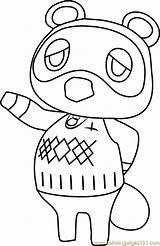 Tom Crossing Nook Animal Coloring Pages Coloringpages101 sketch template