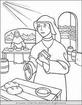 Saint Coloring Pages Catholic Kid Great Faustina Davemelillo sketch template