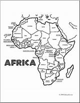 Africa Coloring Map Pages Colouring Printable Sheets Maps Kids Labeled African Abcteach Cache1 sketch template