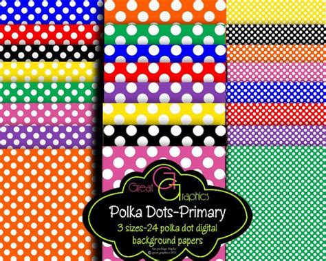 polka dot paper digital polka dot paper printable polka dots