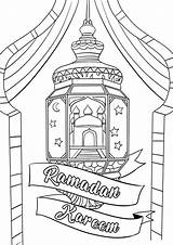 Ramadan Kareem Colouring Kleurplaten Mubarak Zum Ausmalen Ramadanrecepten Activity Islamische Karim Decoraciones Activiteiten Boyama Malvorlage sketch template