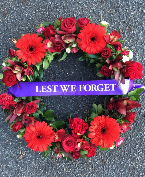 anzac day wreath floral   forget order  today flowers