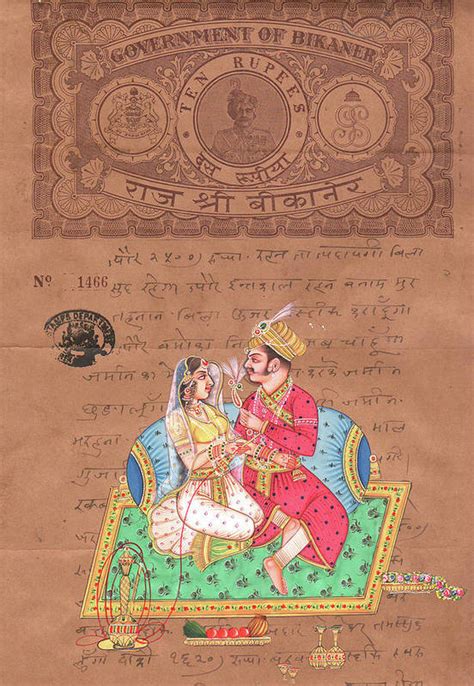 Mughal King Art Of Love Kamsutra Indian Miniature