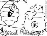 Coloring Small Pages Potatoes Junior Disney Summer Popular sketch template