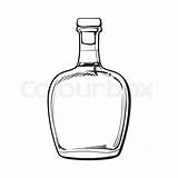 Bottle Sketch Whiskey Rum Paintingvalley Jamaican Vector sketch template
