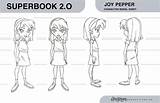 Superbook Coloring Pages Joy Template Deviantart sketch template