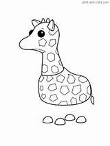 Adopt Giraffe sketch template