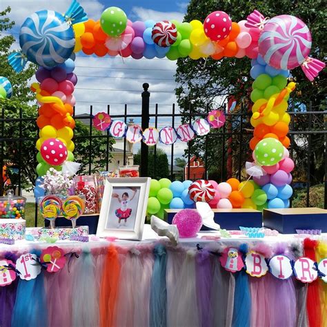 arrange  fantastic candy land theme birthday party   kid