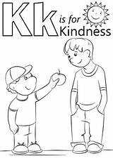 Kindness Coloring Preschoolers Supercoloring Happierhuman sketch template