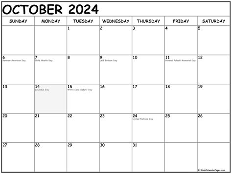 october  calendar  holidays printable  resume templates