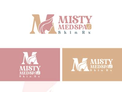 misty med spa skin rx logo design  qannydesign  dribbble