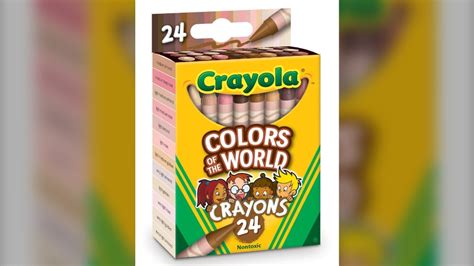 canadian helps design crayola crayon set  depicts human skin tones