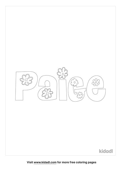 paige  coloring page coloring page printables kidadl