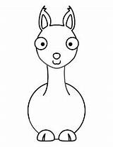 Llama Bulletin Outline Coloring Template Poster Board Followers sketch template