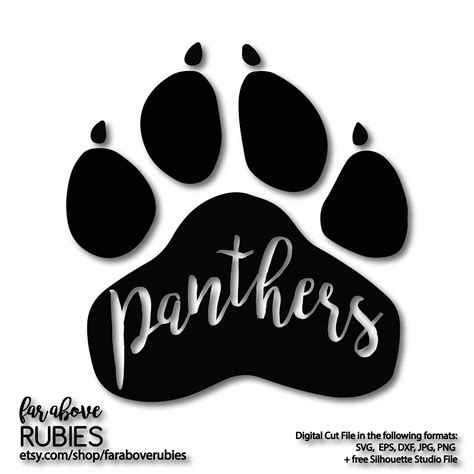panther paw svg   svg png eps dxf file  svg  day