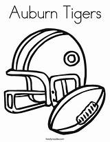 Coloring Auburn Tigers Football Helmet Print Ll sketch template