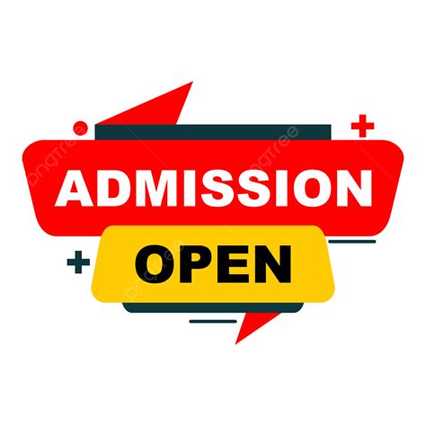 admission open tag vector image transparent admission open tag