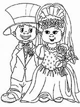 Marry Coloring Weddings Pages Kids Fun Trouwen sketch template