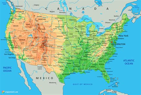 Mapas De Estados Unidos Para Imprimir Etapa Infantil