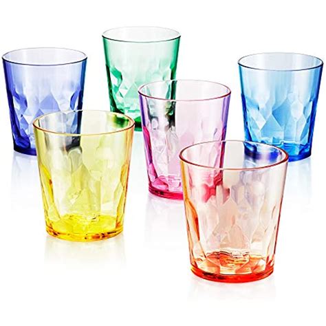 13 Oz Unbreakable Premium Drinking Glasses Tumbler Set 6 Tritan
