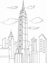 Unis Skyscraper Coloriage Etats Edificios Rascacielos Coloriages Geographie Ciel Gratte Pages Partage Imprime Télécharge sketch template