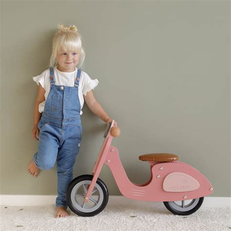 Little Dutch Draisienne Scooter Pink Trotteur Et Porteur Little